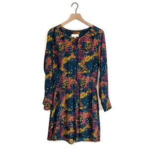 Britt Ryan 100% Silk Leopard Print Dress